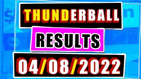 thunderball latest results|thunderball results today saturday.